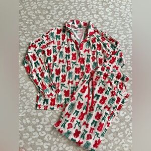 In My Jammers XL Christmas bows luxe pajamas
